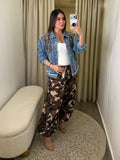 Glam Camo Brown Balloon Pants
