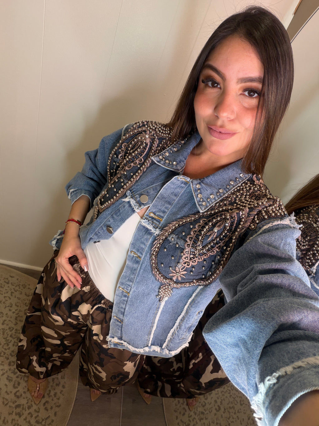 Paris After Dark Blue Denim Jacket