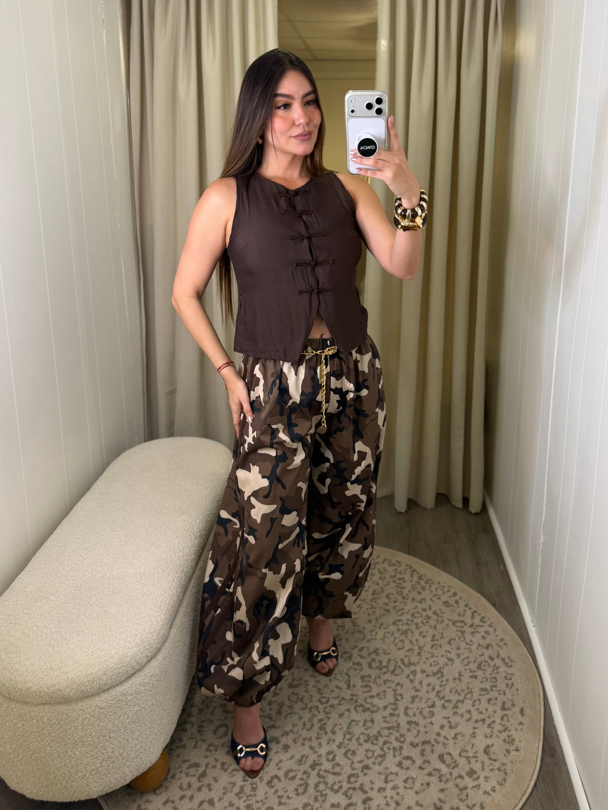 Cocoa Oriental Brown Top