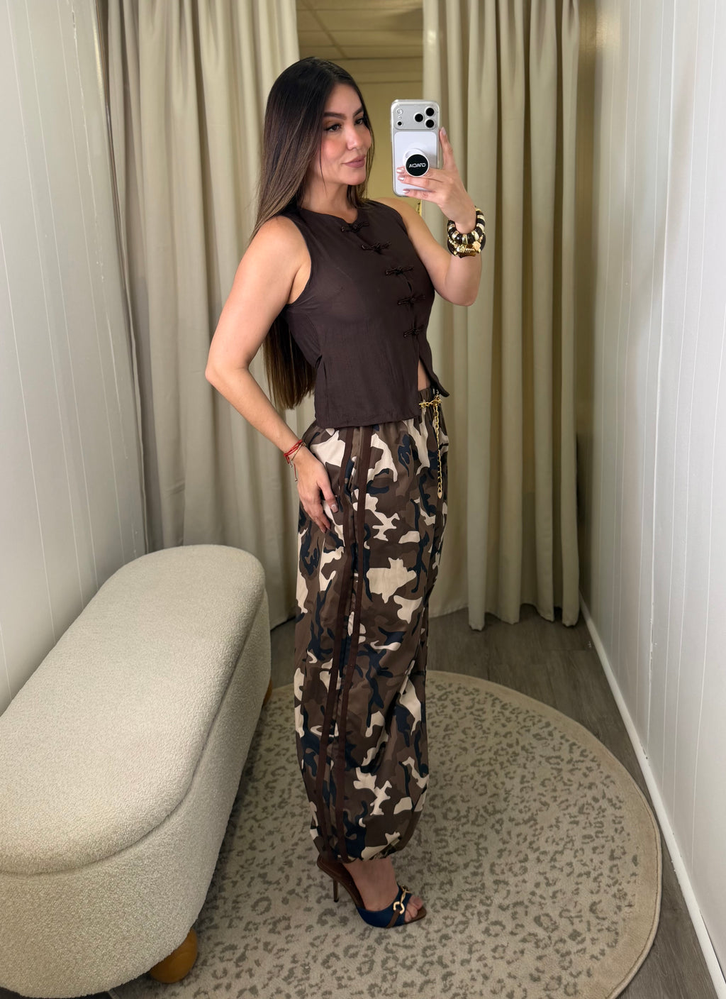 Cocoa Oriental Brown Top