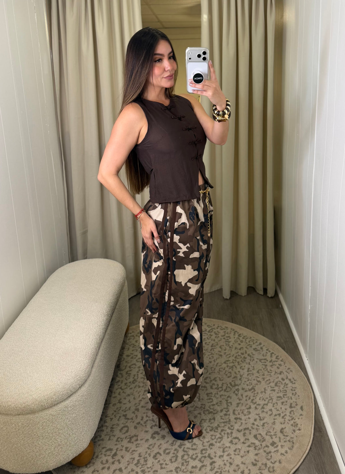 Cocoa Oriental Brown Top