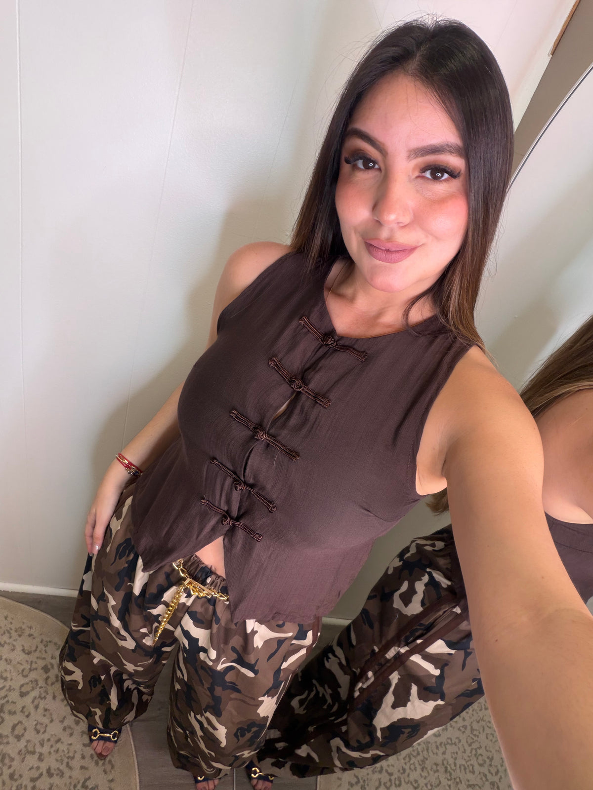 Cocoa Oriental Brown Top