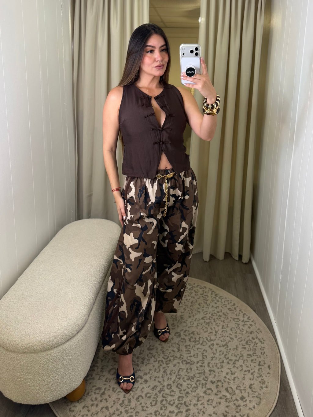 Cocoa Oriental Brown Top