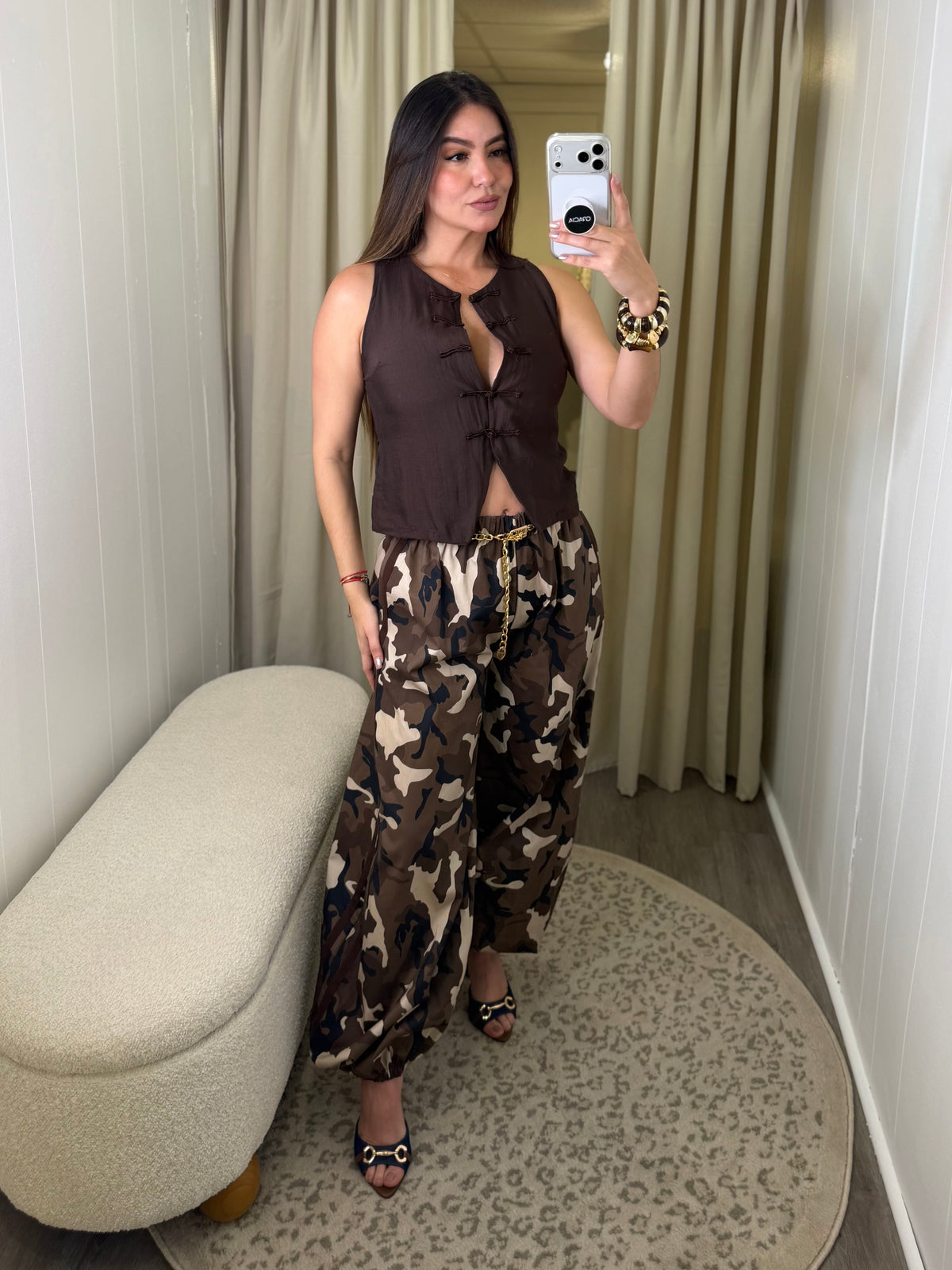 Cocoa Oriental Brown Top