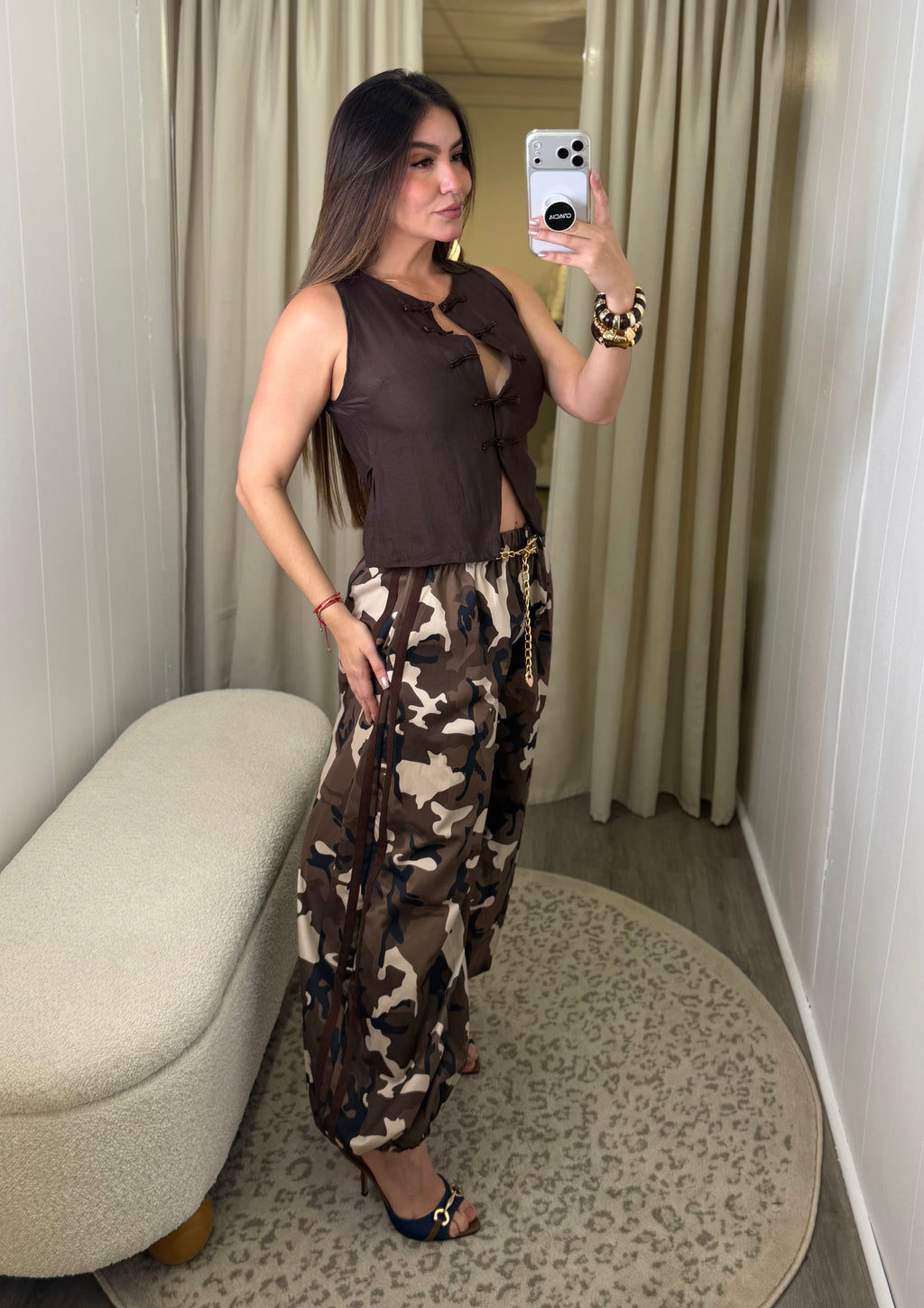 Cocoa Oriental Brown Top
