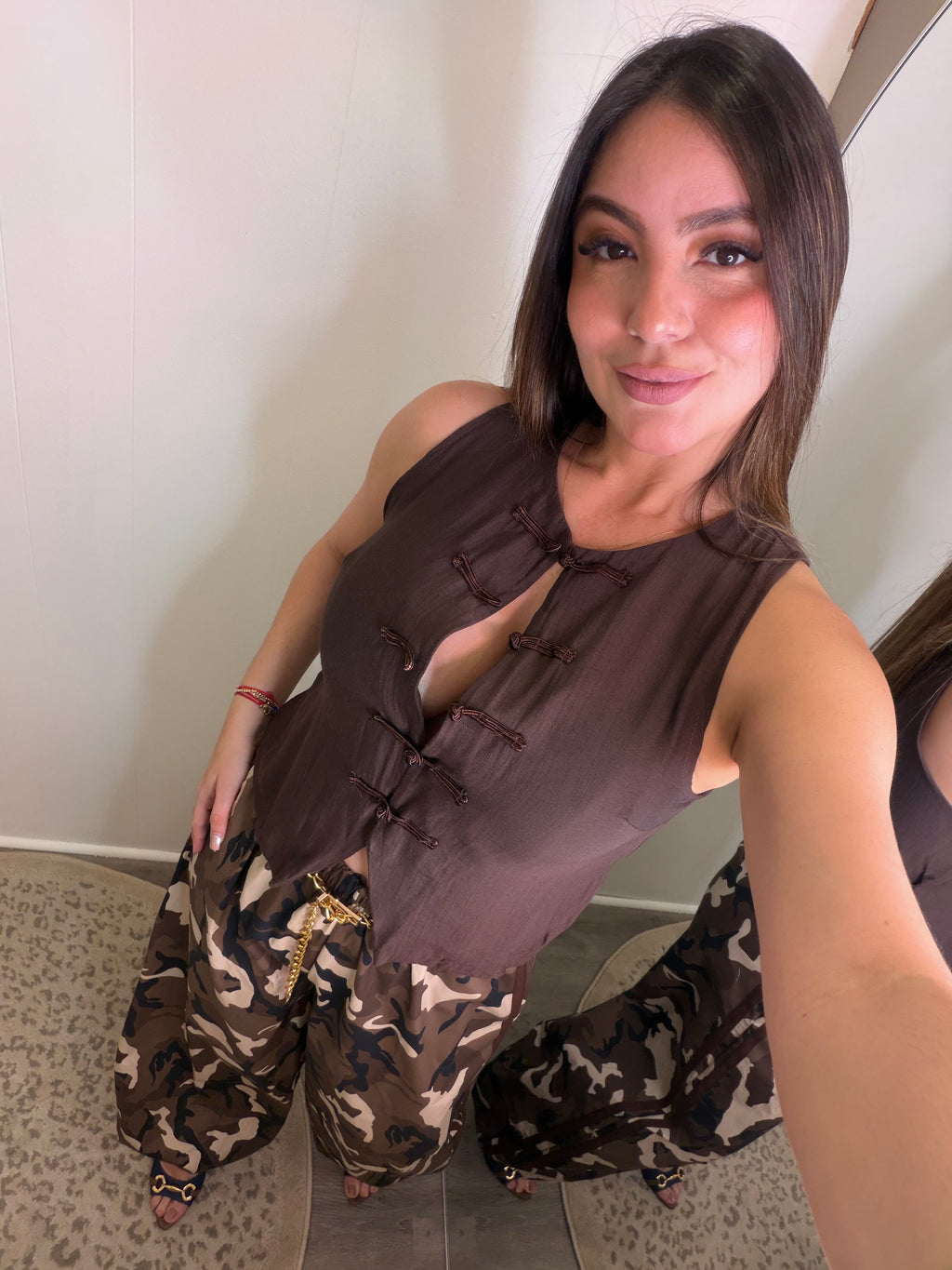 Cocoa Oriental Brown Top