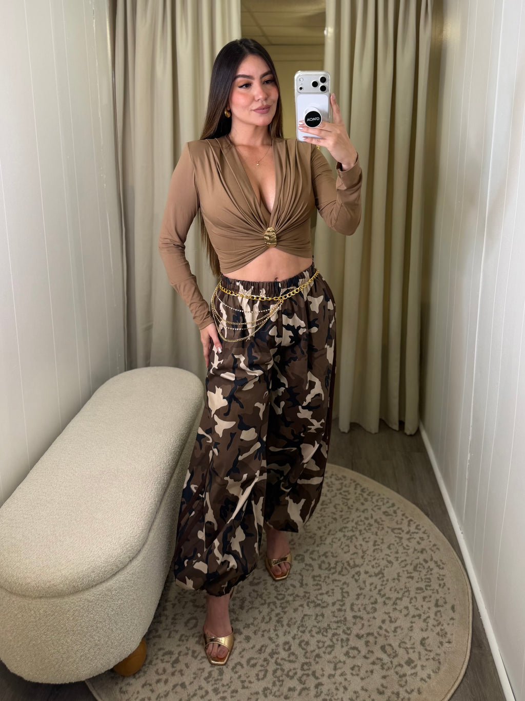 Sculpted Ease Mocha Top