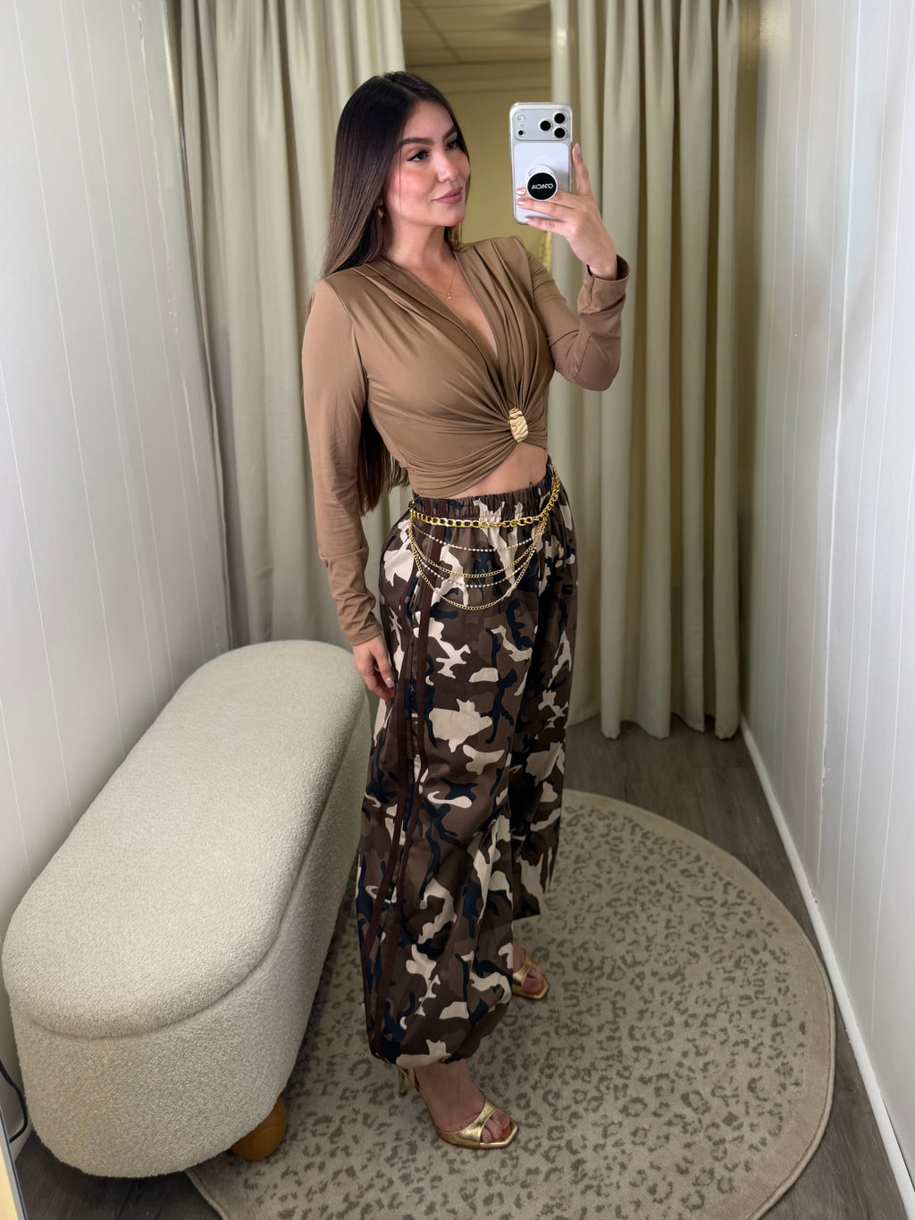 Sculpted Ease Mocha Top