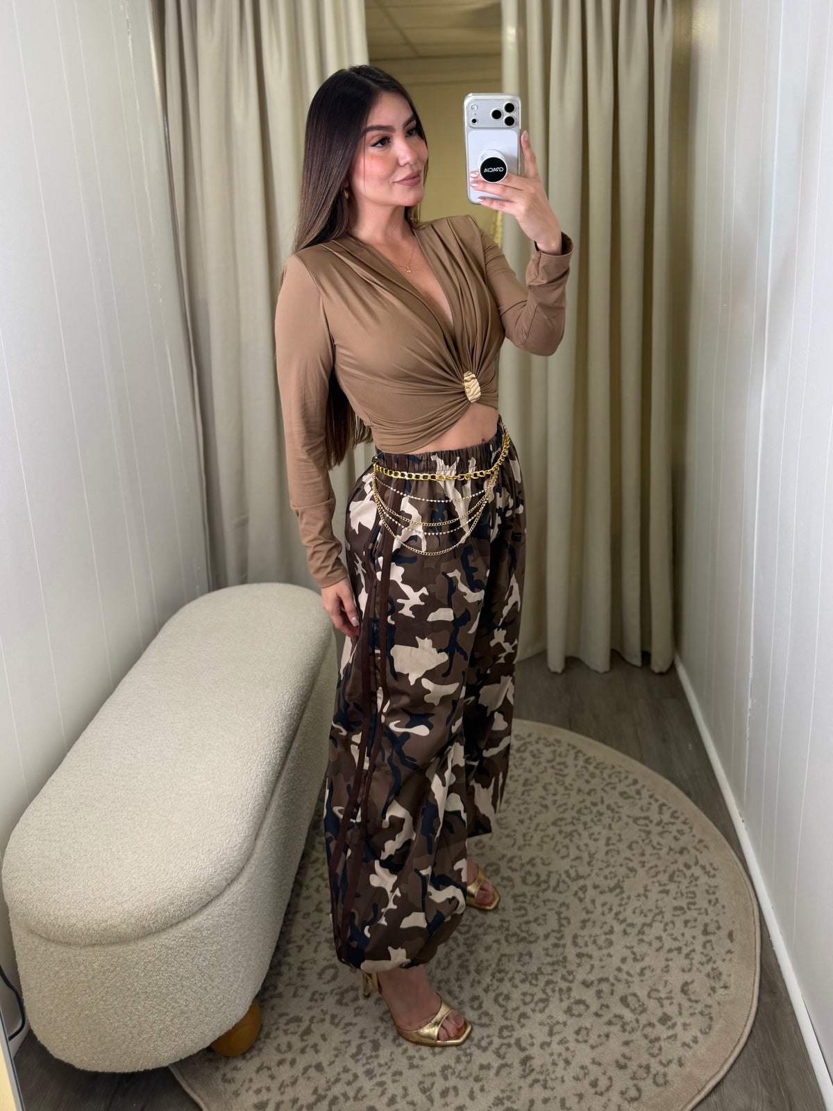 Sculpted Ease Mocha Top