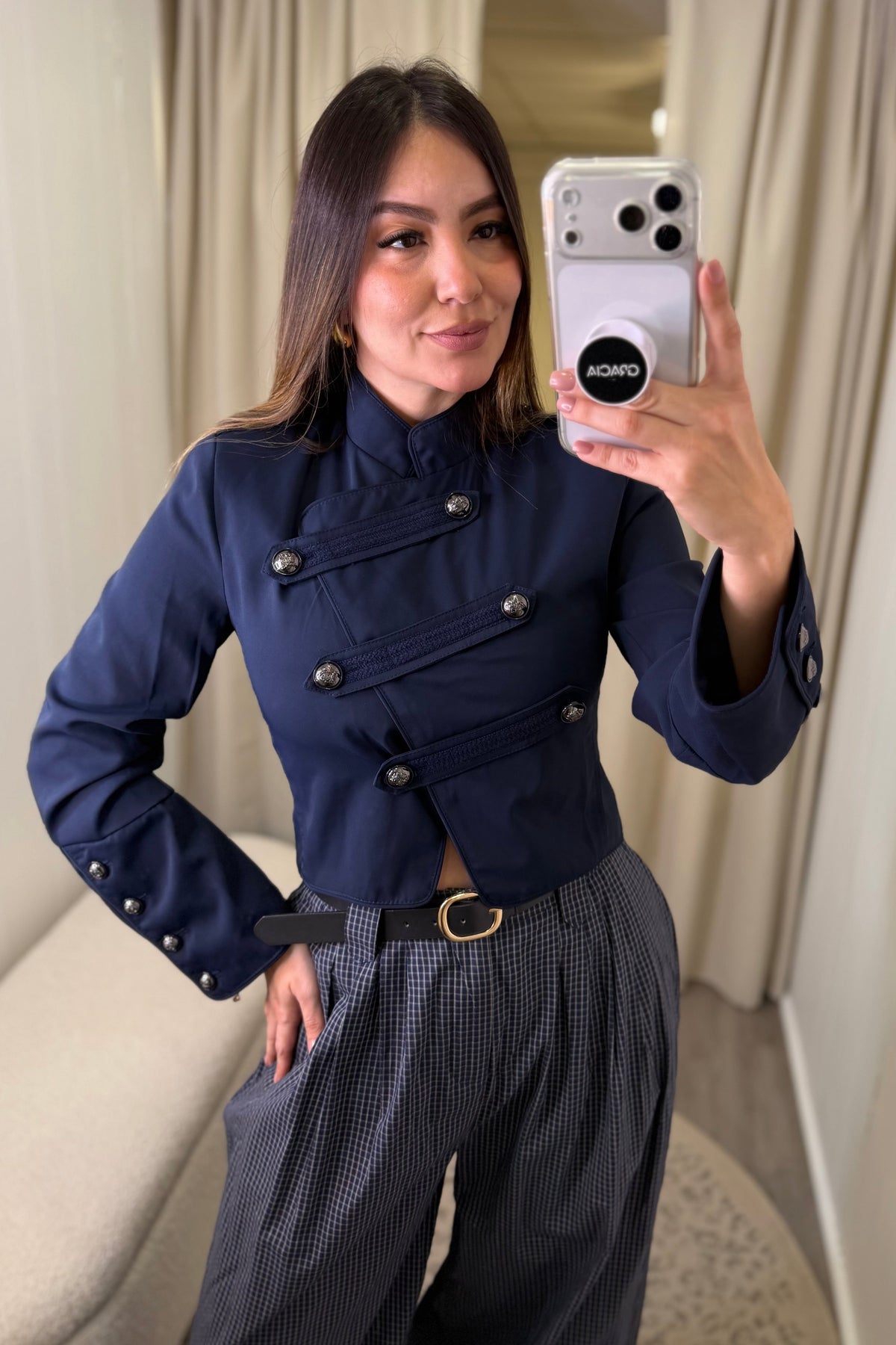 Napoleon Assym Navy Blue Jacket