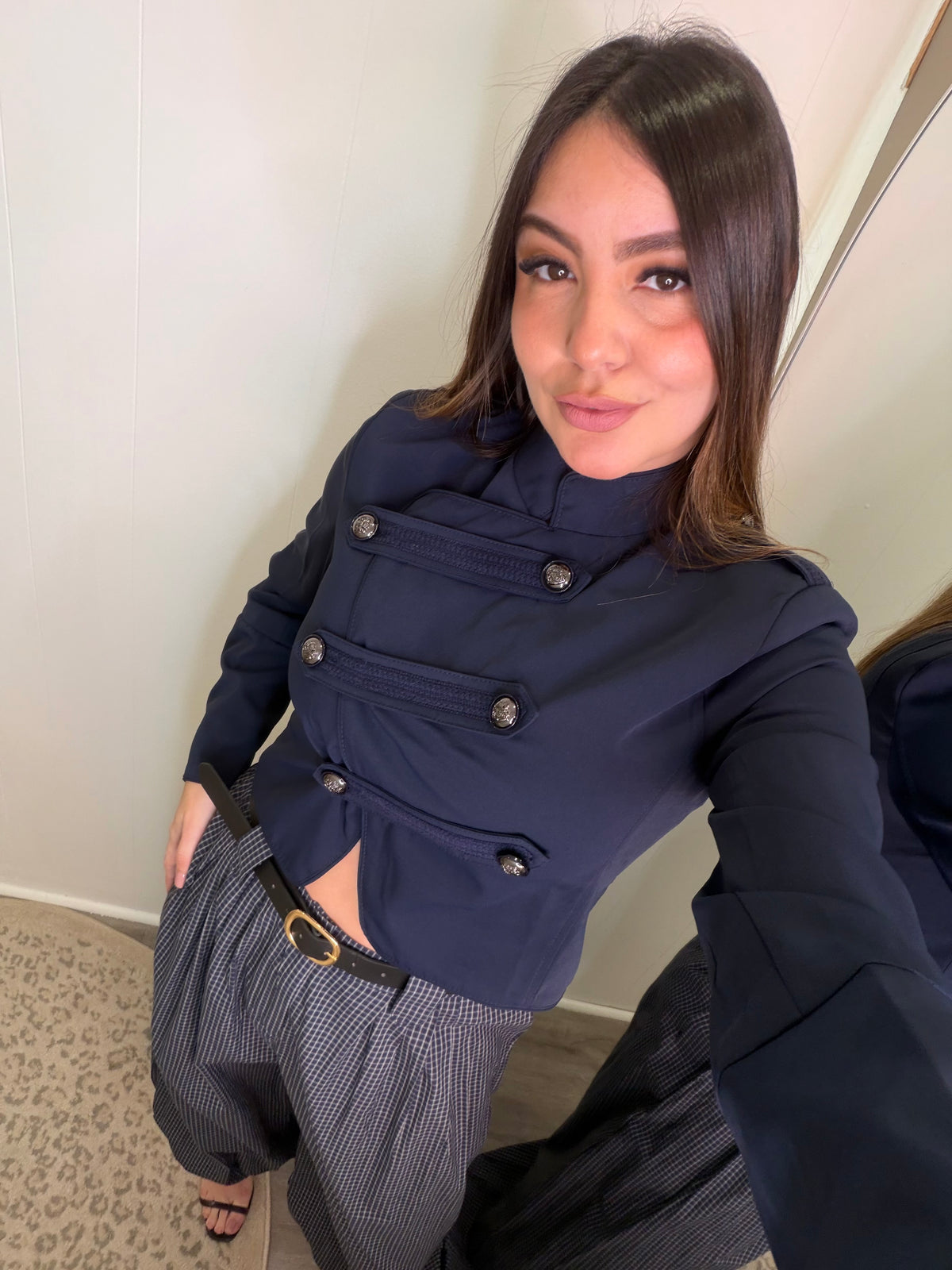 Napoleon Assym Navy Blue Jacket