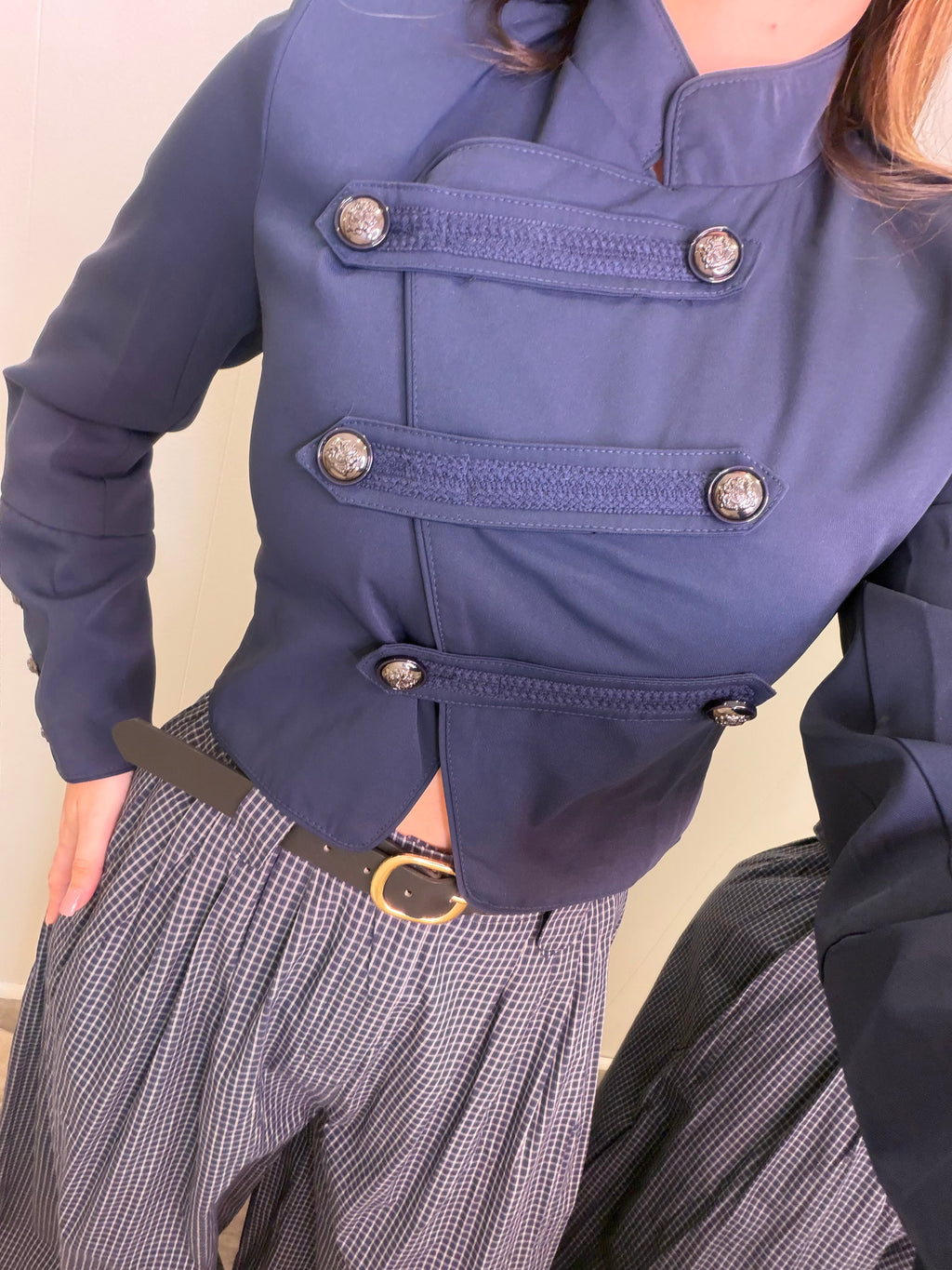 Napoleon Assym Navy Blue Jacket