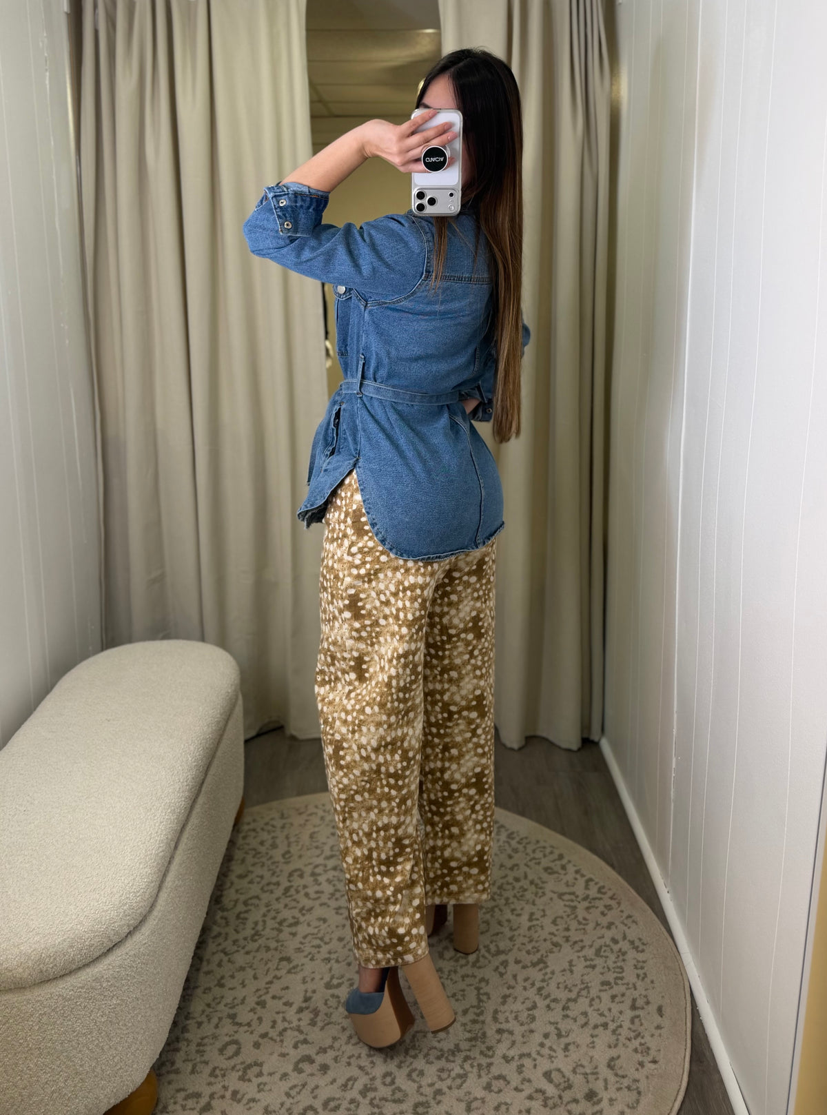 Muse Belted Denim Jacket