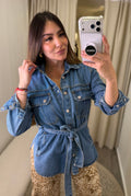 Muse Belted Denim Jacket