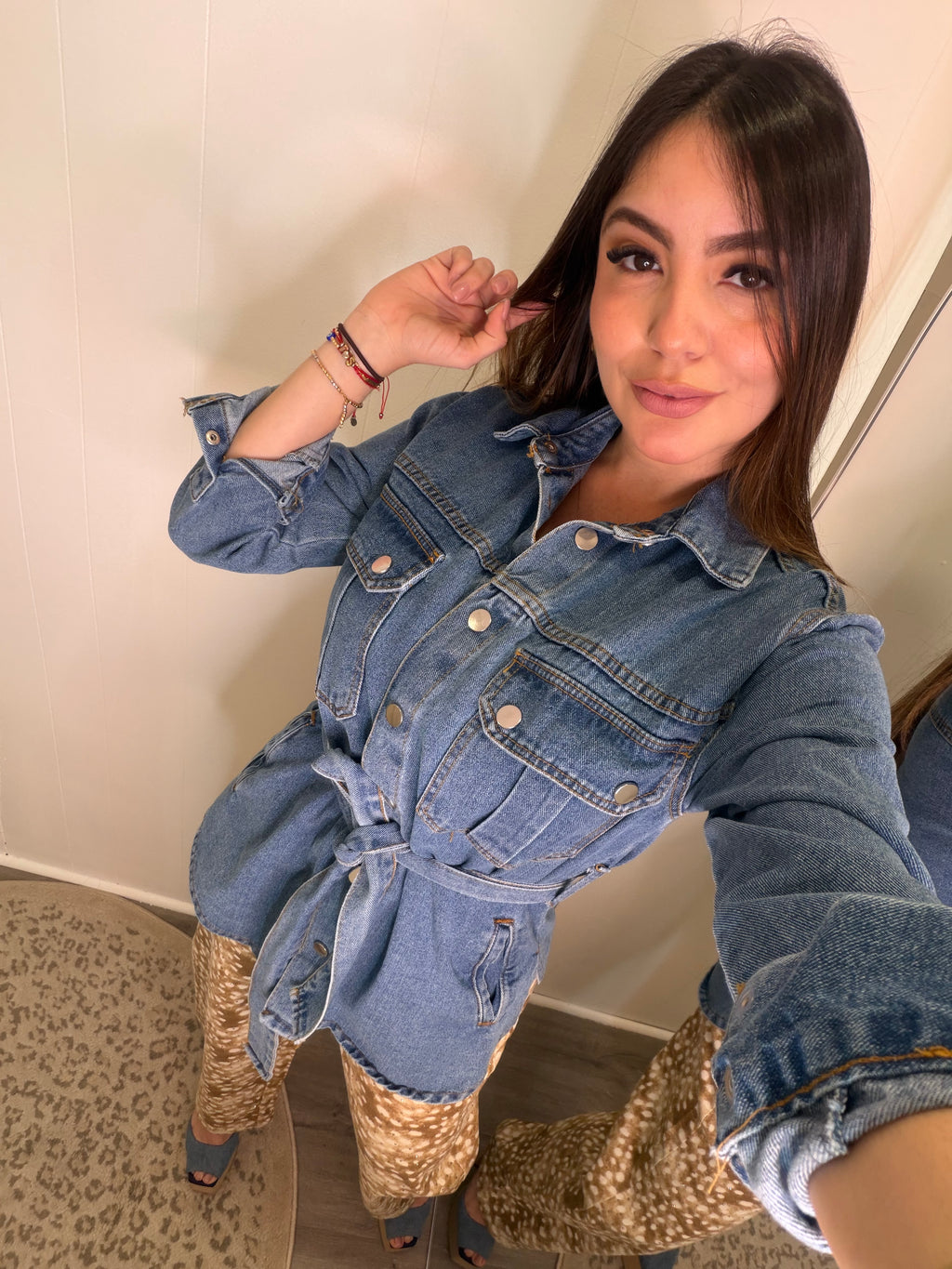 Muse Belted Denim Jacket