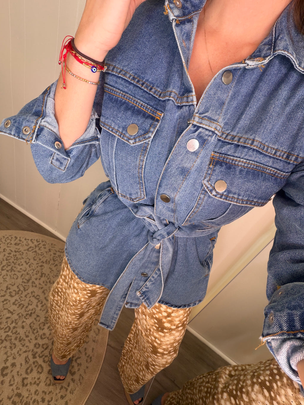 Muse Belted Denim Jacket