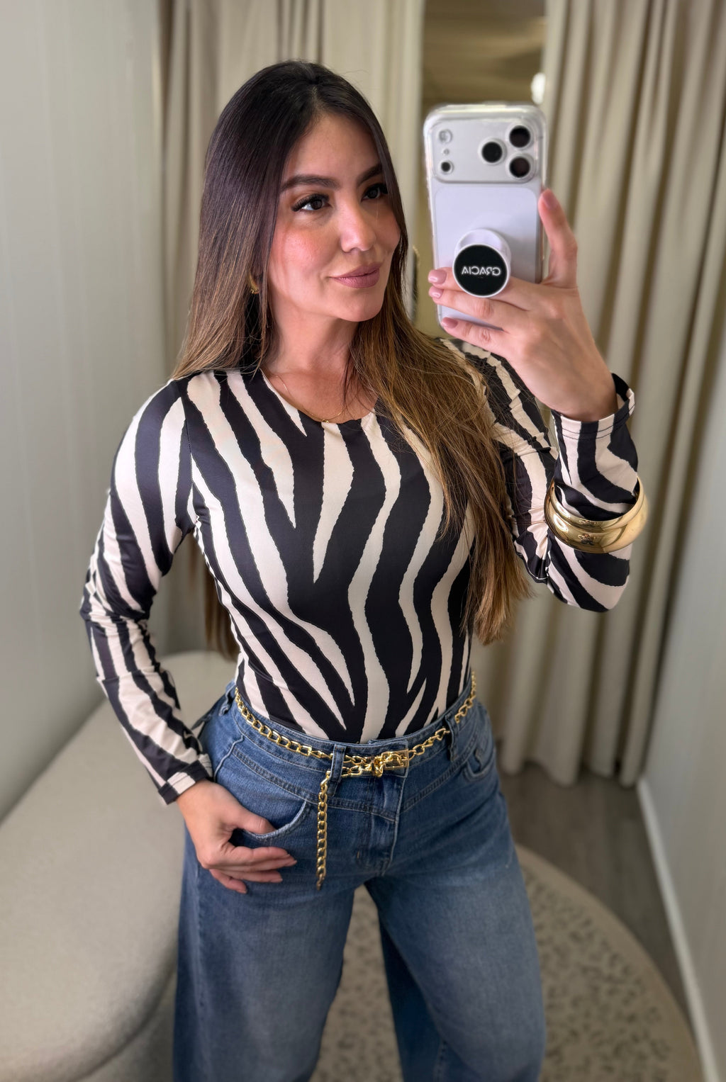 Wild Muse Zebra Bodysuit