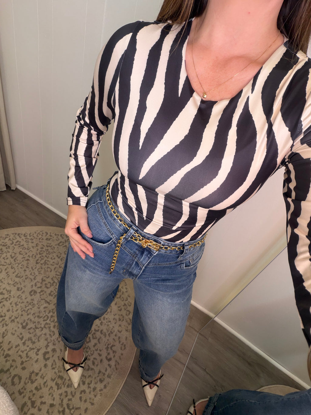 Wild Muse Zebra Bodysuit
