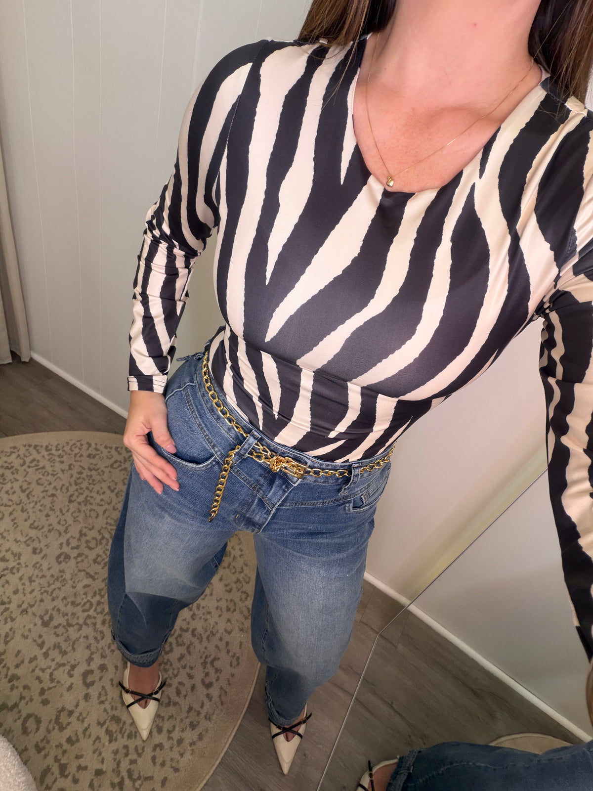 Wild Muse Zebra Bodysuit