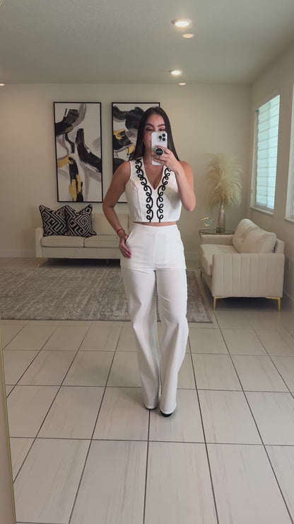 ChicAvenue White Pant Set