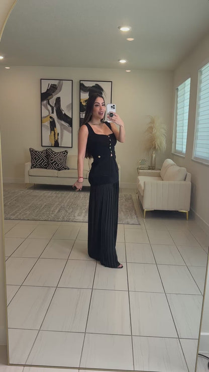 Squeeze the Day Black Skirt Set
