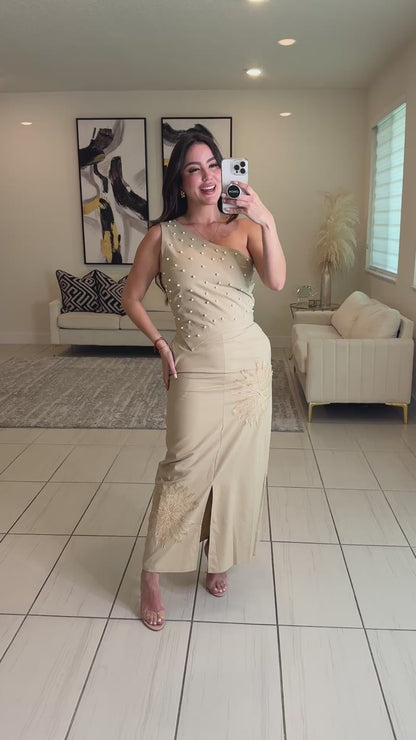 Cleo Crush Kakhi Skirt