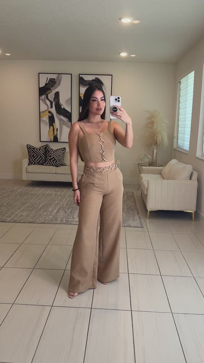 The Riviera Mocha Pant Set