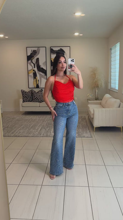 Fringe Muse Red Top