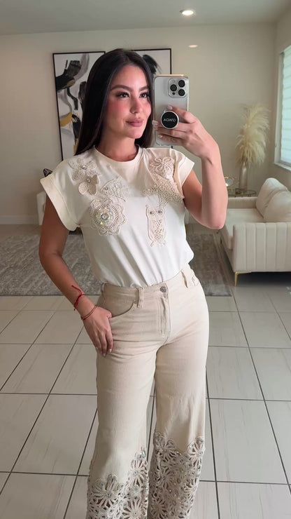 Goddess Tide Beige Top