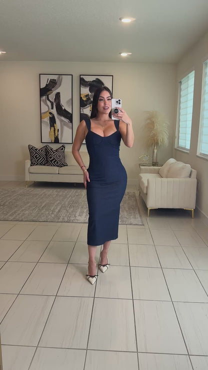 Monaco Denim Midi Dress