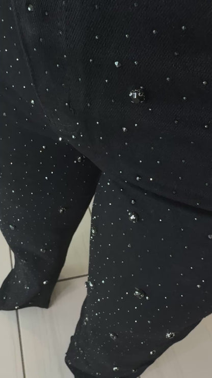Brightness Rain Black Denim Pants