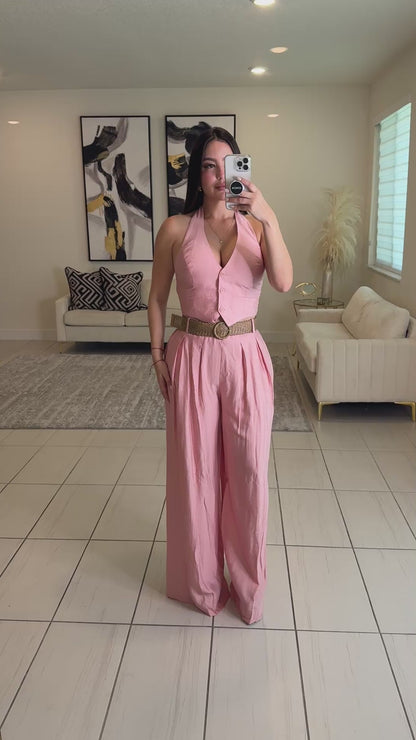 Sunkissed Soft Pink Pant Set