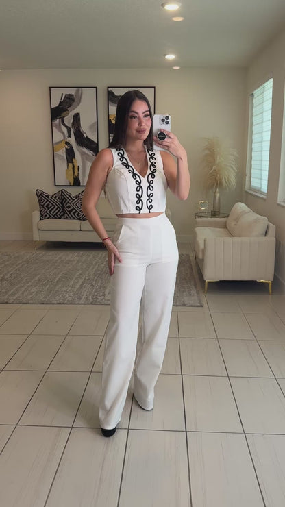 ChicAvenue White Pant Set