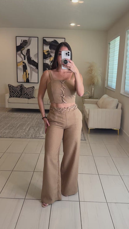 The Riviera Mocha Pant Set
