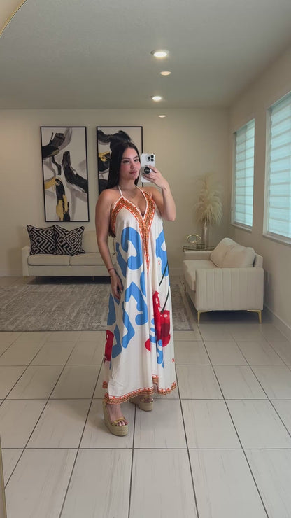 Beachside Cherries Maxi Dress