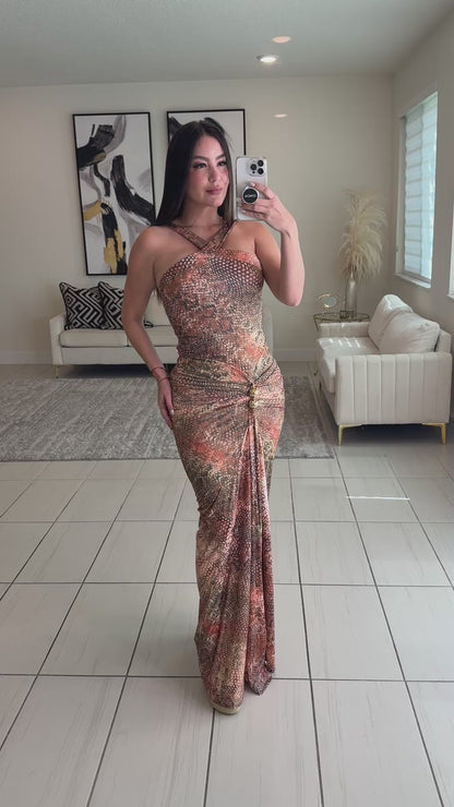 Viper Luxe Ruched Maxi Dress