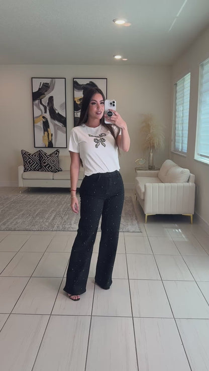 Brightness Rain Black Denim Pants