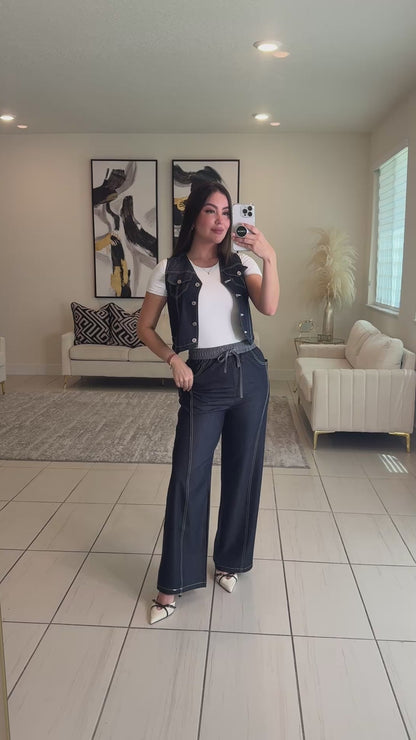 Vibe Soft Denim Pant Set