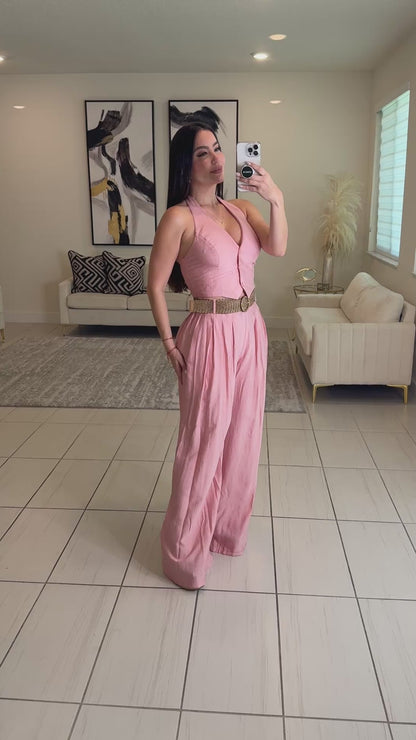 Sunkissed Soft Pink Pant Set